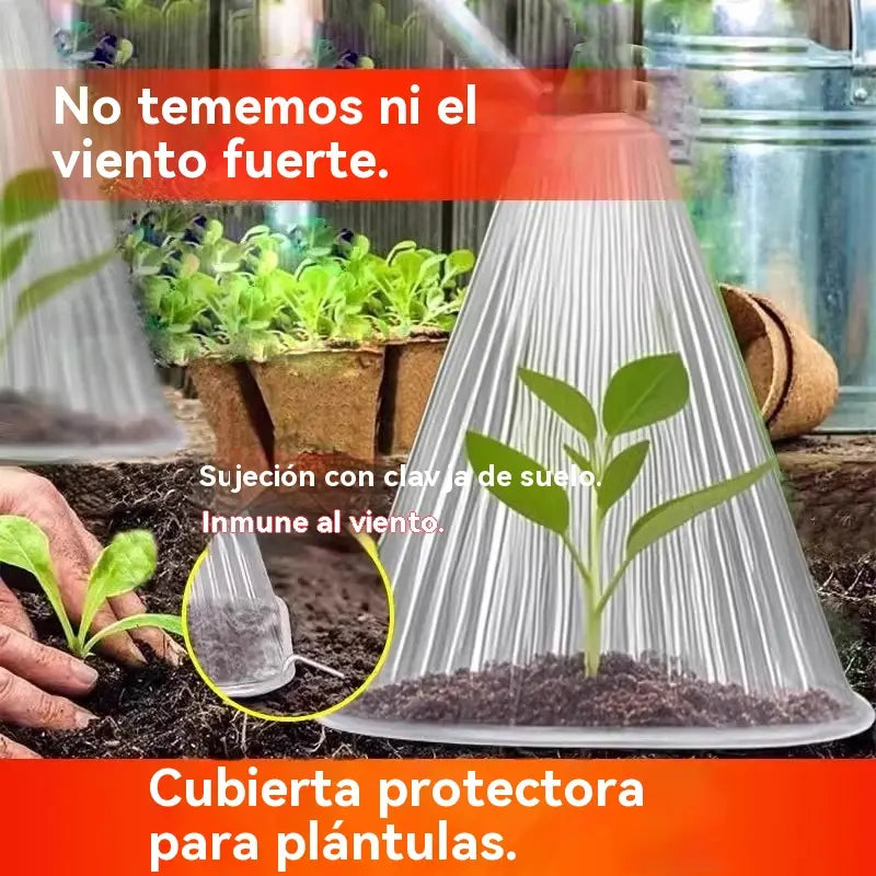 【20 piezas 】Plántulas de melón, plántulas de hortalizas, cubiertas vegetales: conservación térmica, protección contra aves, insectos
