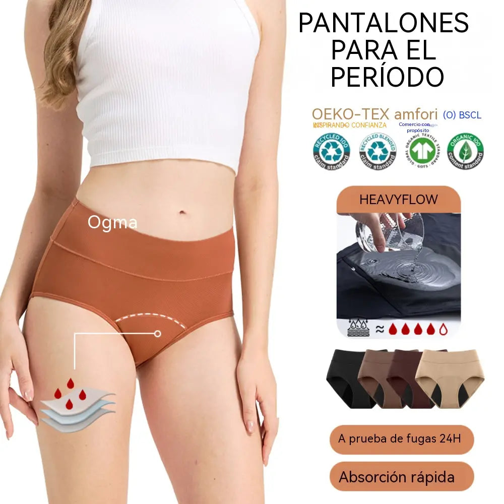 【Juego de 5 piezas】【XS-5XL】Nueva ropa interior de algodón de alta calidad para mujer, de talle medio, color liso, tallas grandes, transpirable y con una entrepierna más amplia.
