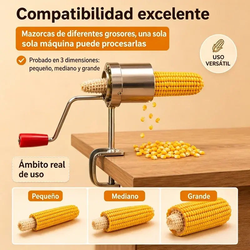 🌽 Desgranadora Manual de Maíz – Máquina de Mano para Separar Rápidamente los Granos de la Mazorca