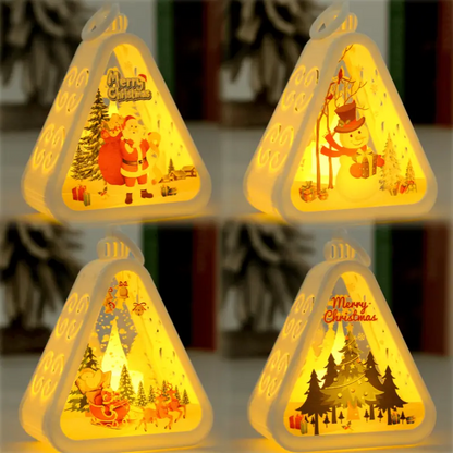 🌲🎅【4 kus 640 Kč】🎁✨Vianočné retro nočné svetielka | Svietiaca dekorácia v tvare snehuliaka + dekorácia na okennú poličku alebo stôl