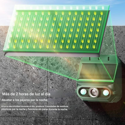 🔥【Compre uno y llévese otro gratis】🔥Repelente solar ultrasónico para animales para exteriores: puede ahuyentar pájaros y animales.