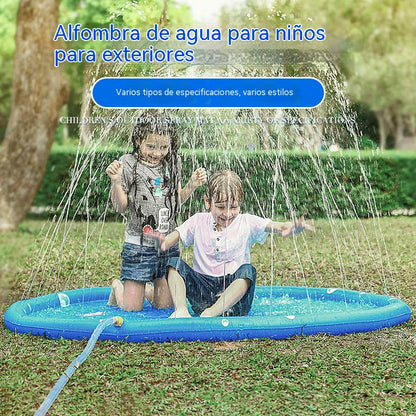 Alfombra fuente de juegos acuáticos para niños – ¡Chapotea, juega y disfruta de la diversión refrescante del verano!