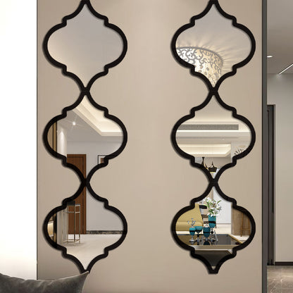 🔥50% de descuento por tiempo limitado🔥9 pegatinas de pared de rombos de espejo acrílico 3D
