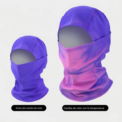 🌡️😎 Pasamontañas Termocrómico que Cambia de Color | Gorro Facial Original y Divertido para Exterior