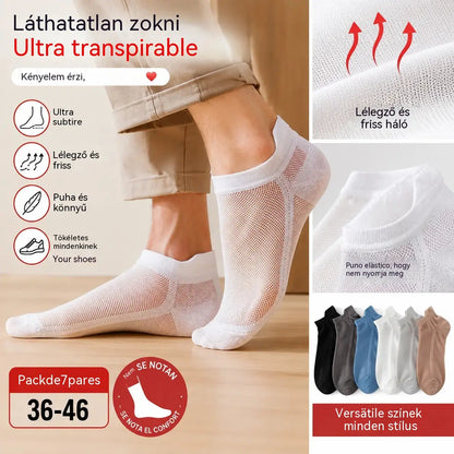 🔥【🔥10 pár】Légáteresztő, antibakteriális és szagtalanító férfi üzleti zokni【36-46-os méret】
