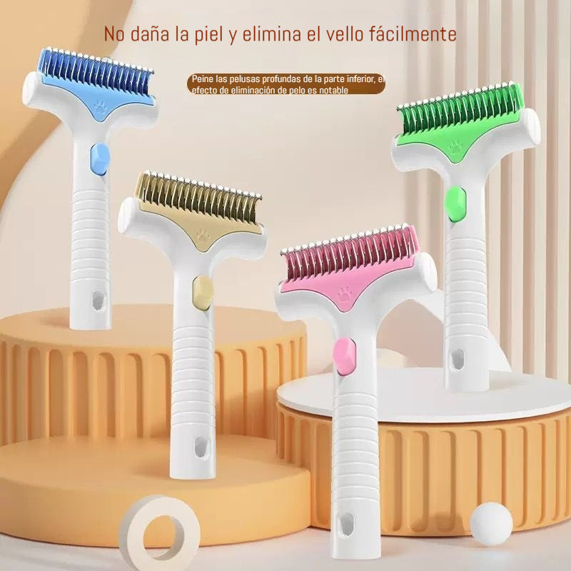 【Juego de 4 piezas】Solo 25 euros🐕🐈Peine desenredante para mascotas, para gatos y perros, para eliminar el pelo suelto.