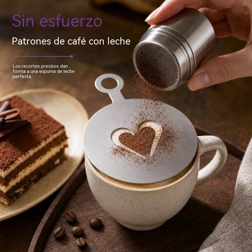☕ Plantilla de acero inoxidable para arte latte