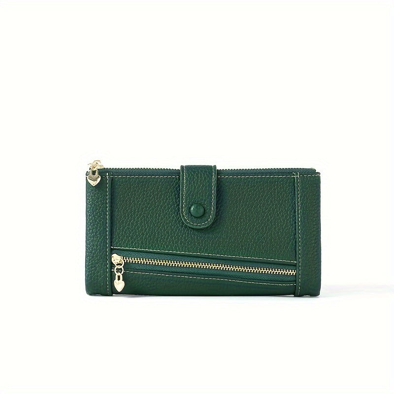 💰【Oferta por tiempo limitado】Cartera de cuero genuino retro de moda para mujer más vendida en 2026, multicapa de gran capacidad