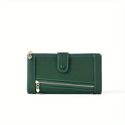 💰【Oferta por tiempo limitado】Cartera de cuero genuino retro de moda para mujer más vendida en 2026, multicapa de gran capacidad