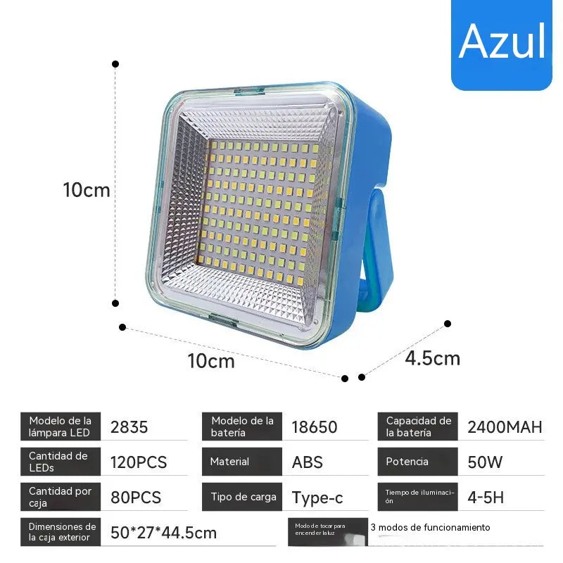 🔆🎒💡Iluminación solar de alto brillo para tiendas de campaña y luces de emergencia para exteriores | Batería de larga duración | Material ABS