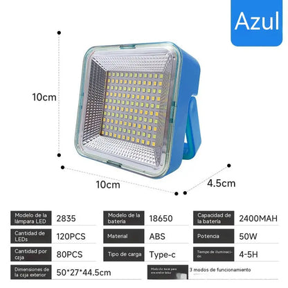 🔆🎒💡Iluminación solar de alto brillo para tiendas de campaña y luces de emergencia para exteriores | Batería de larga duración | Material ABS