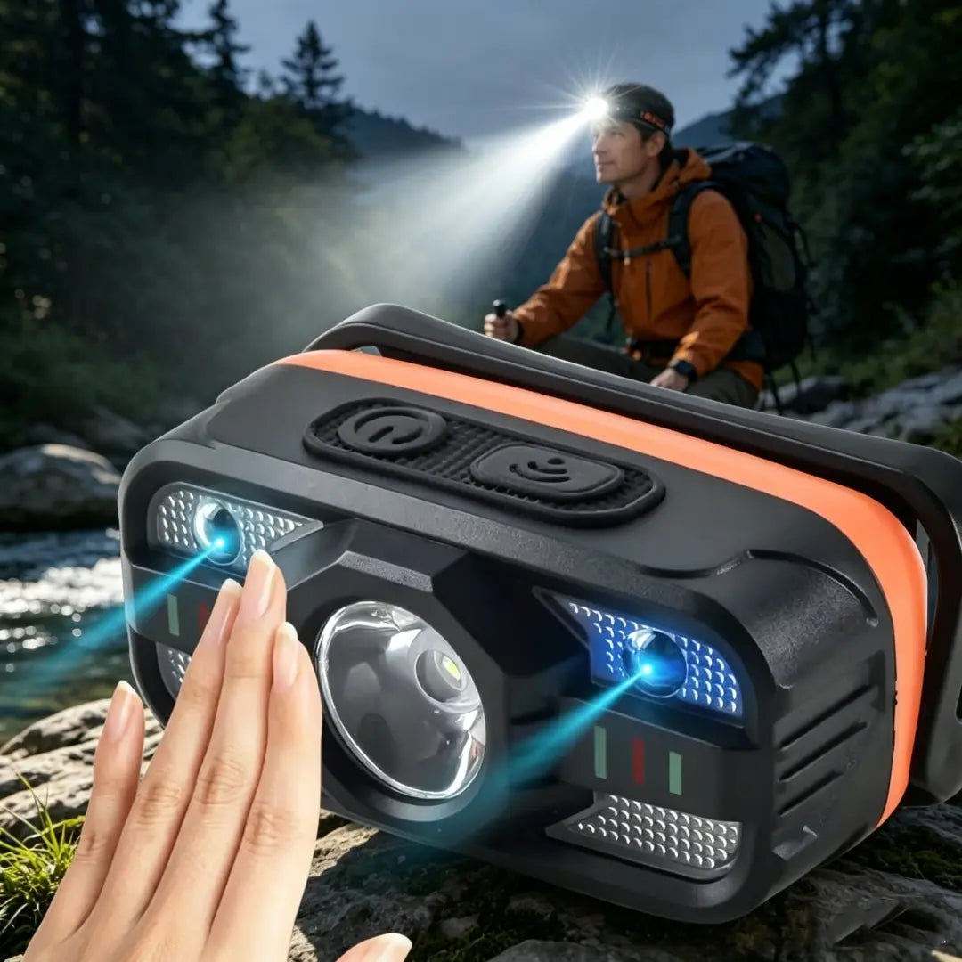 Faros LED de inducción con carga USB inteligente