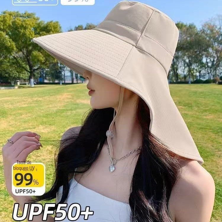 🥰【Compra 1 y llévate 1 gratis】🔥🏖️Nuevo sombrero tipo chal de verano 2026 con protección UV