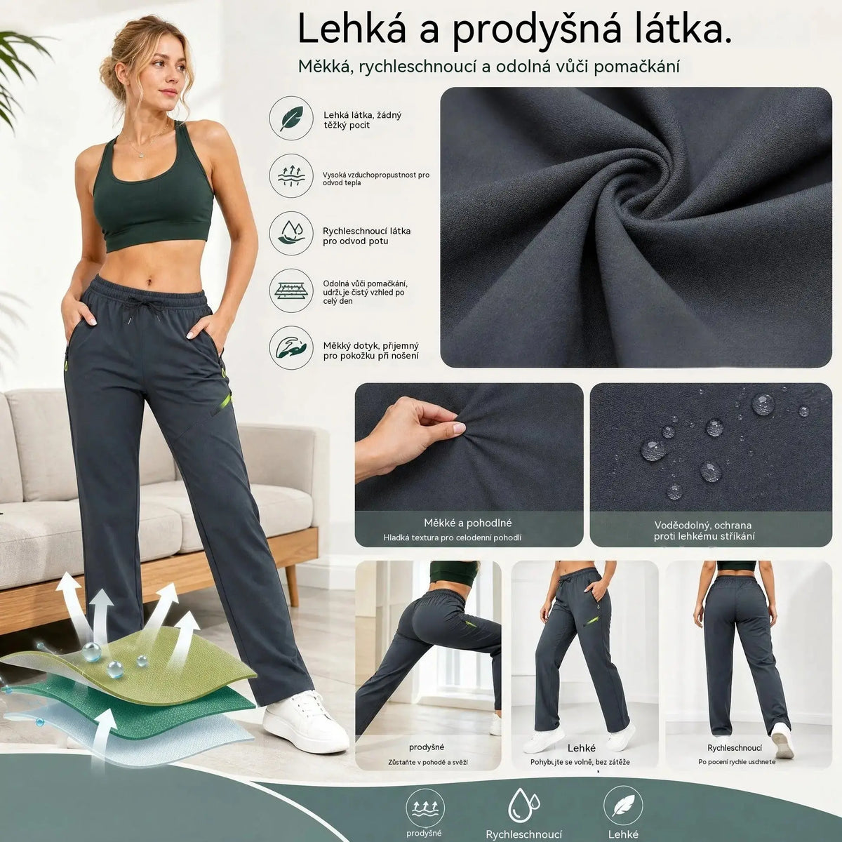 ⏳ Časovno omejena ponudba 🔥 Ženske cargo hlače ravnega kroja — Elastičen pas; popolne za službo, potovanja in vsakdanje nošenje 👖✨