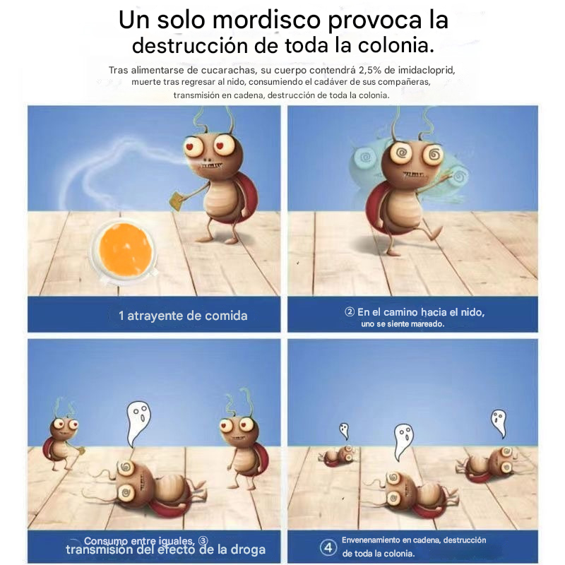 🛡️🏠【40 Piezas】💥Ungüento para matar cucarachas importado de Alemania, cebo doméstico, no tóxico, para madres y bebés