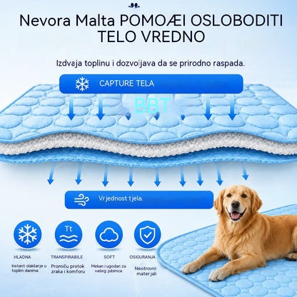 📢 50% popusta 🔥! Hladna podloga za kućne ljubimce (nije potrebno punjenje vodom) 🧊 — Izrađena od prozračne Oxford tkanine; pogodna za sve vrste kreveta ili kaveza za kućne ljubimce.