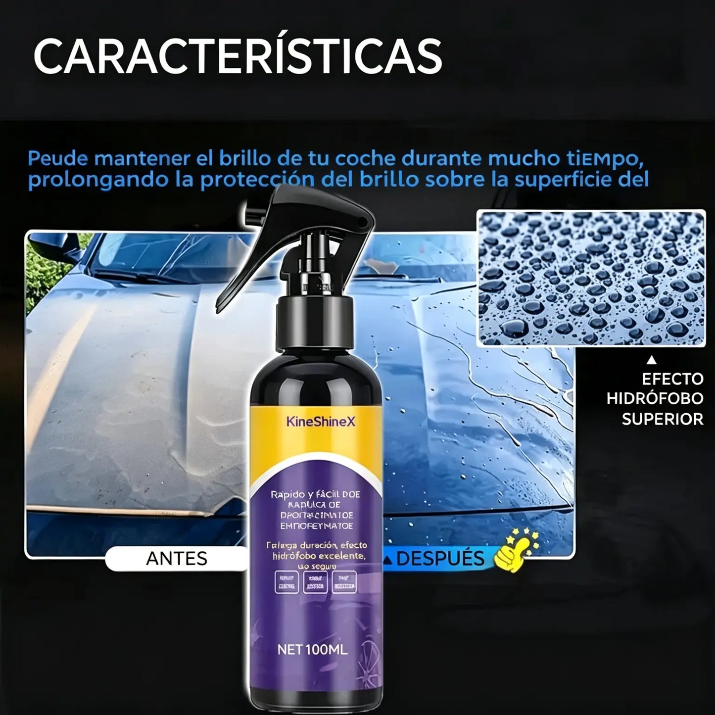 💖3 botellas por 30€⏰50% DE DESCUENTO EN 3 botellas - 🏆Acción rápida para recubrimiento de automóviles