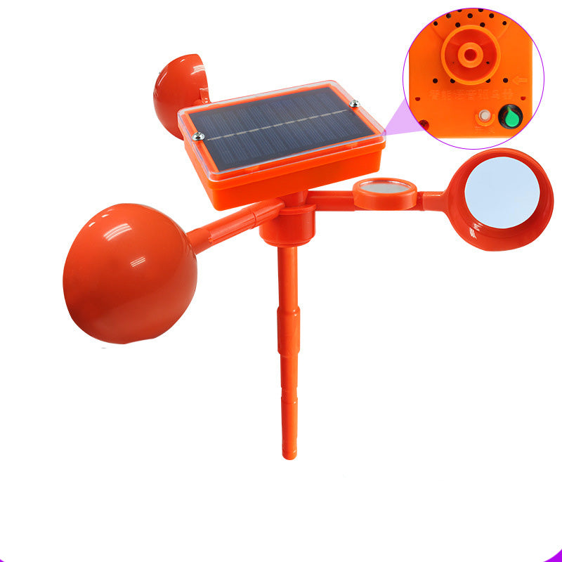 👍Ahuyentador solar de pájaros,Este dispositivo disuasorio giratorio con energía solar repele a las aves y a los animales salvajes, protegiendo así jardines y huertos.