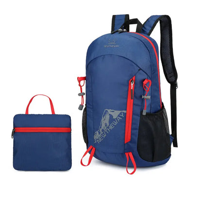 Mochila, mochila plegable para exteriores, mochila de senderismo ligera y resistente al agua.