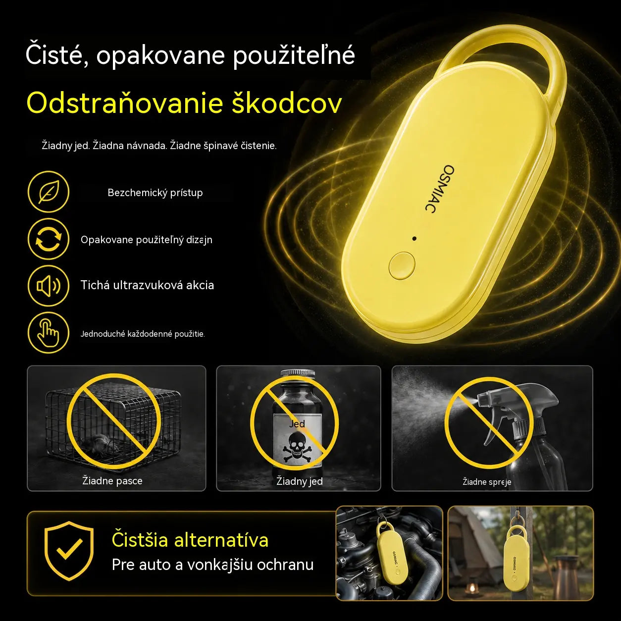 🔥【2 piezas 27 euros】🐦 Repelente de pájaros ultrasónico portátil | Ahuyentador automático para palomas, ideal para balcones, jardines y exteriores