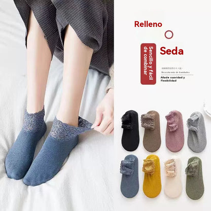 🔥🔥🧦【8 pares】Calcetines deportivos de encaje informales antiolor y absorbentes del sudor