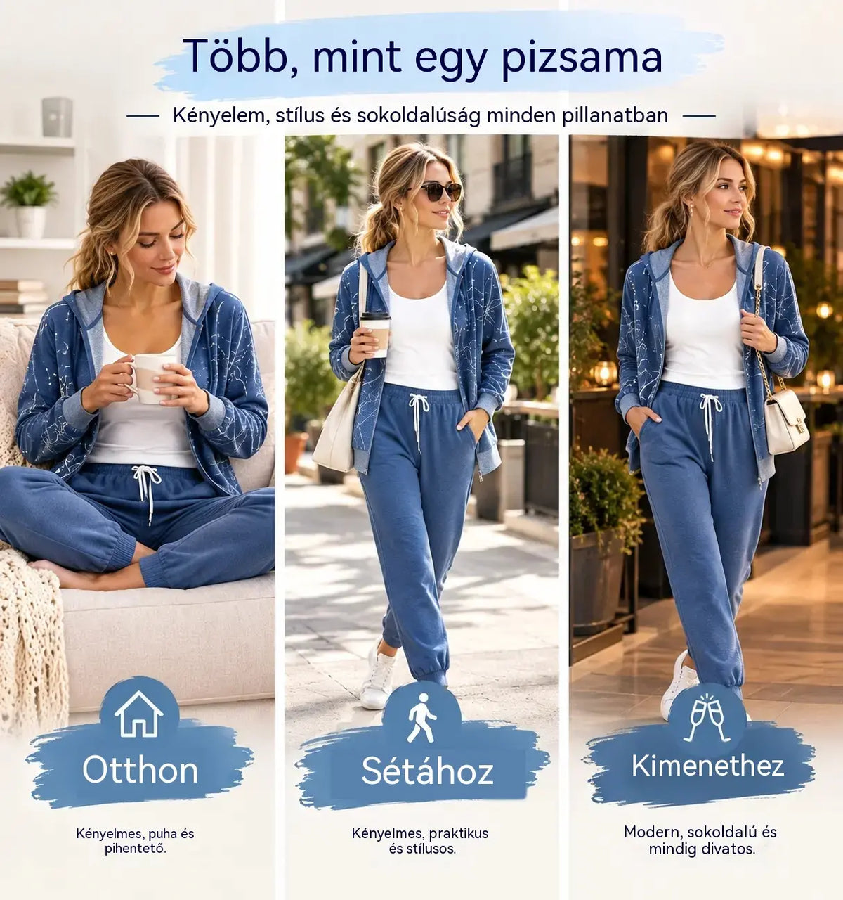 【S-3XL】💃 💖 Új, 2026-os otthoni szett – egyszerű és elegáns.
