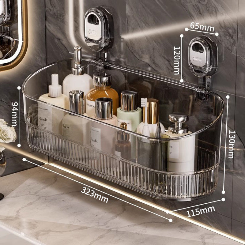 🍽️🧺🔥50%OFF🔥Estante de almacenamiento con ventosa sin perforaciones, escurridor de pared para cocina y baño