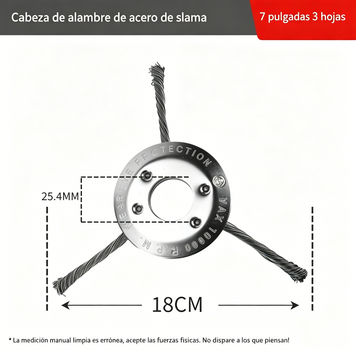 【Eliminación rápida de malas hierbas】Desbrozadora de alambre de acero