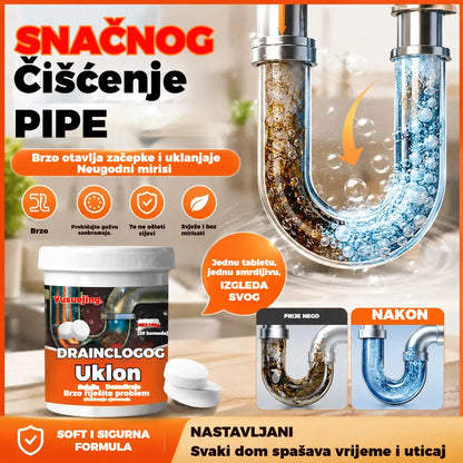 【2 komad 】Snažne šumeće tablete za čišćenje koje brzo otapaju začepljenja uzrokovana masnom kosom, odčepljuju odvode; također su dezodorirajuće i antibakterijske.