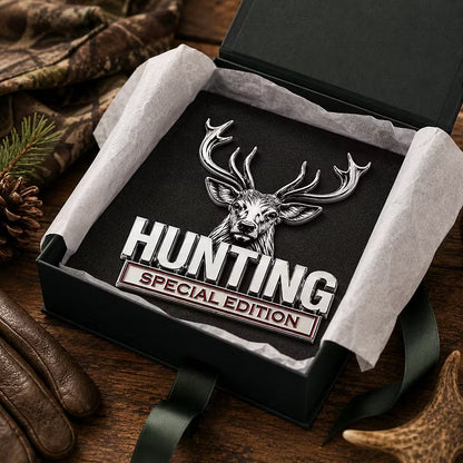 🦌 Edición especial CAZA - Emblema de coche de metal cromado 3D