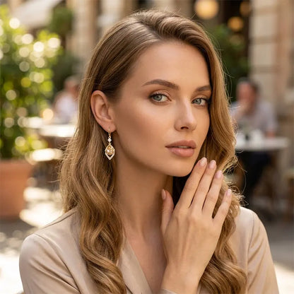 🔥Compra 1 y llévate 1 gratis💎Pendientes de color azul cielo con forma de lágrima, diseño elegante y versátil.