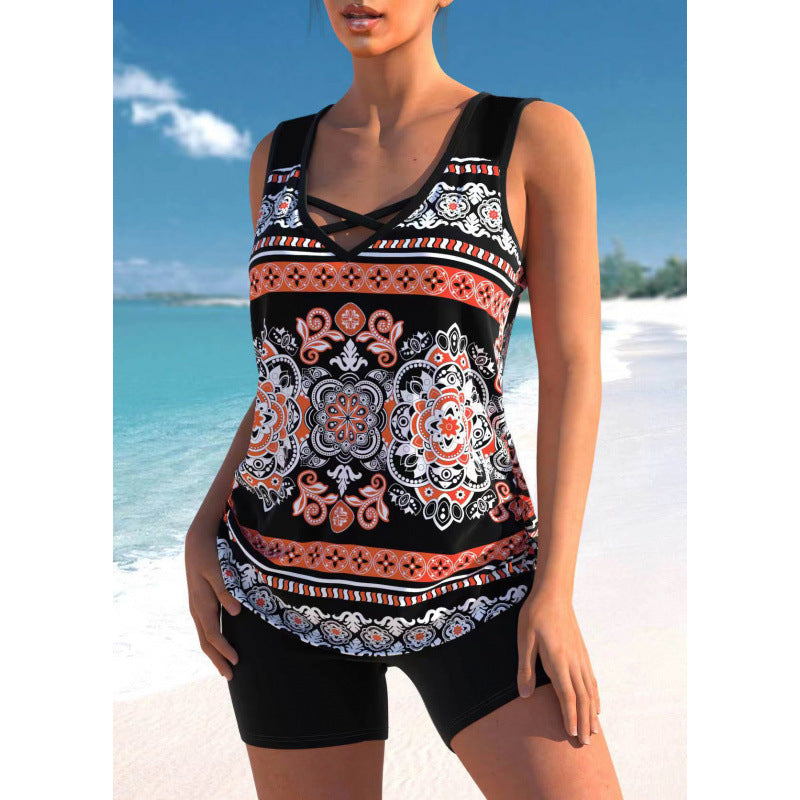 👙【S-5XL】Traje de baño deportivo de dos piezas para mujer