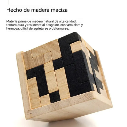 🧠✨ 🎁Juego de rompecabezas de juguete de inteligencia de madera