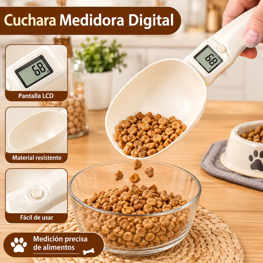 Balanza para alimentos para mascotas, balanza con mango de cuchara de 800 g, estilo cuchara grande, balanza nutricional, mini balanza electrónica para alimentos para bebés.
