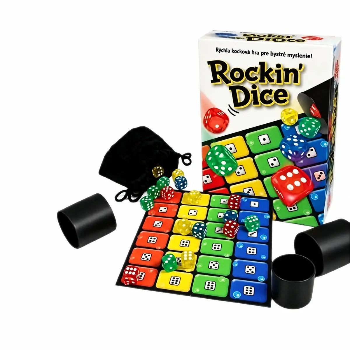 🎲 Obiteljska društvena igra Rockin' Dice — brza i zabavna igra s kockicama za 2-4 igrača, idealna za zajedničke večeri i jednostavna pravila koja svatko može svladati.