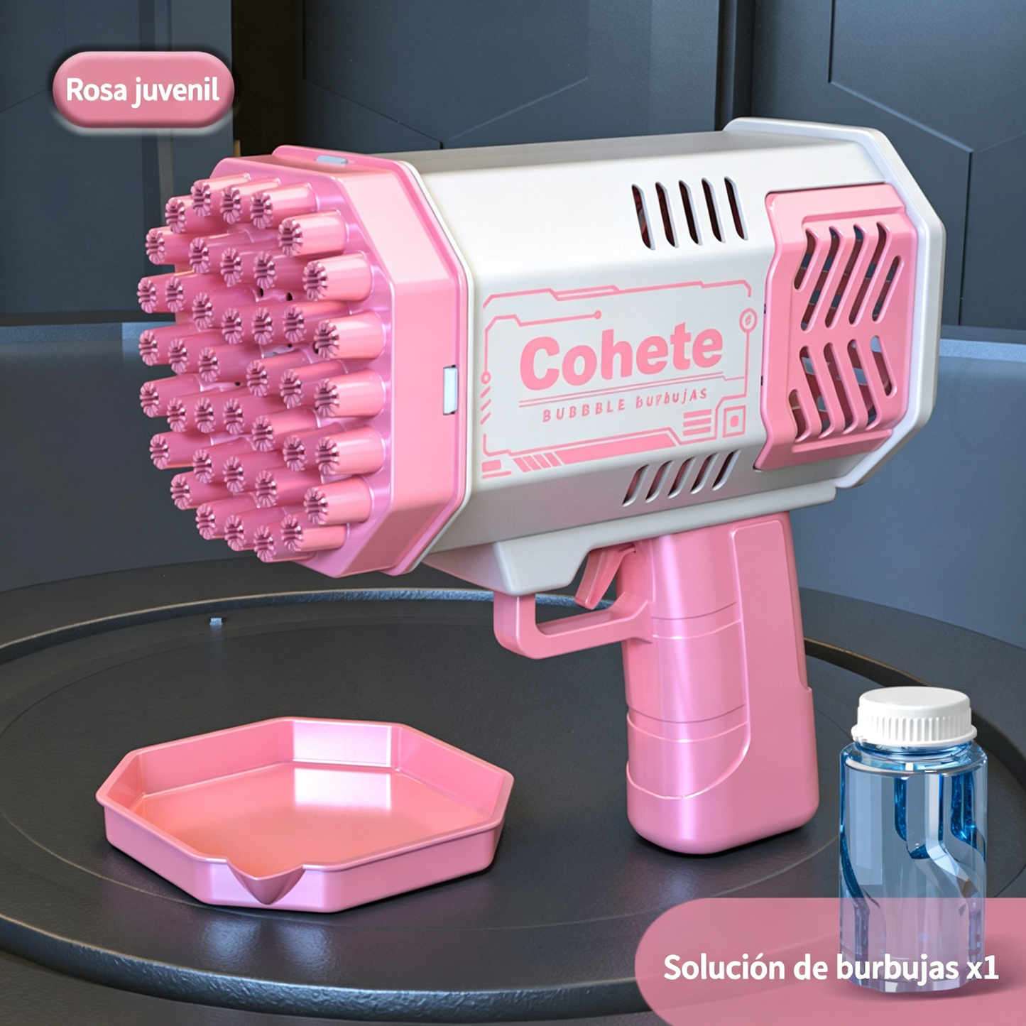 👧💨🎉Pistola de burbujas portátil automática de 40 agujeros para niños