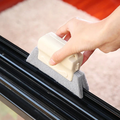 【Compra 1 y llévate 2 gratis】🧽 Cepillo limpiador de ranuras para ventanas, práctico, eficaz y reutilizable