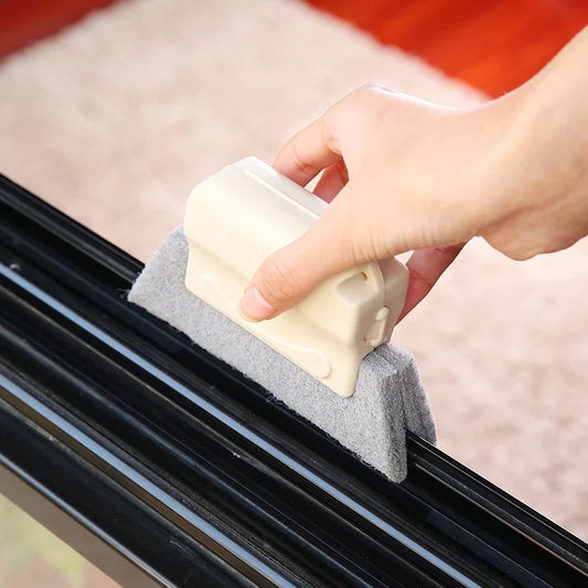 【Compra 1 y llévate 2 gratis】🧽 Cepillo limpiador de ranuras para ventanas, práctico, eficaz y reutilizable