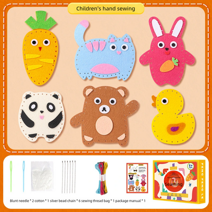 Kit de costura hecho a mano DIY interesante para niños
