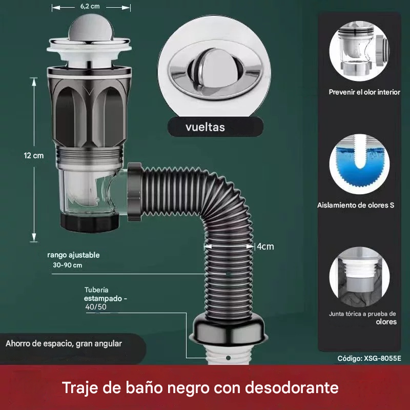 📢📢 ¡40% de descuento! ⏰🔥🛠️ Manguera de desagüe telescópica e inodora 🚿💨🧰