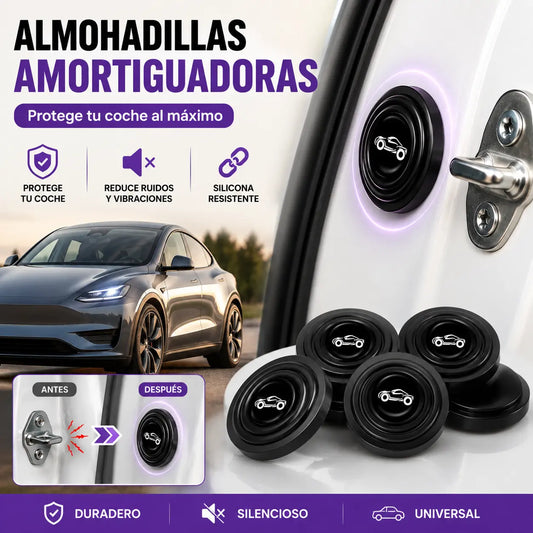 【🔥20 pieza】Almohadillas universales amortiguadoras para puertas de coche, almohadillas elásticas de silicona anticolisión.