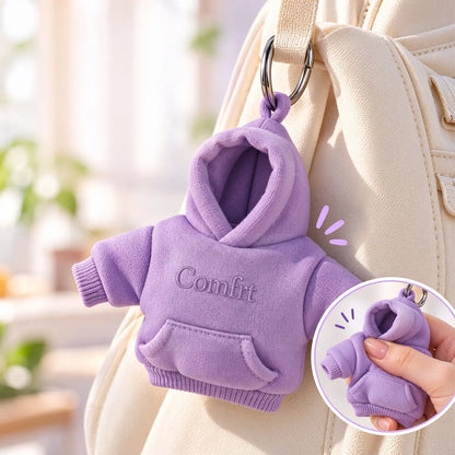 👕🧶 Llavero de edición limitada: mini pelota antiestrés con diseño de sudadera con capucha ✨