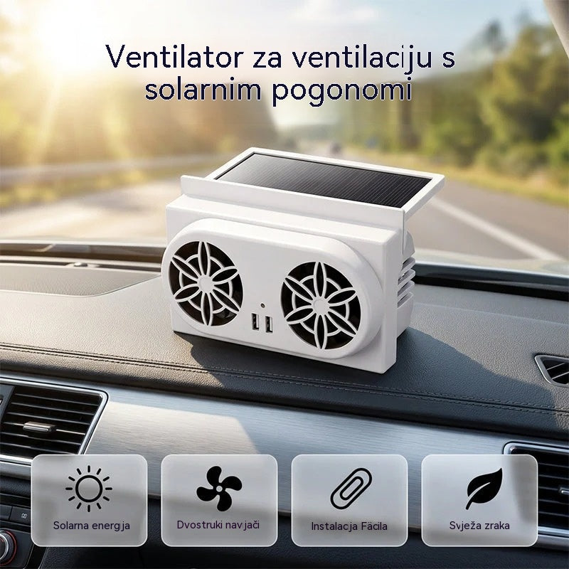 50% POPUSTA 🌀 Ventilator za automobil na solarni pogon