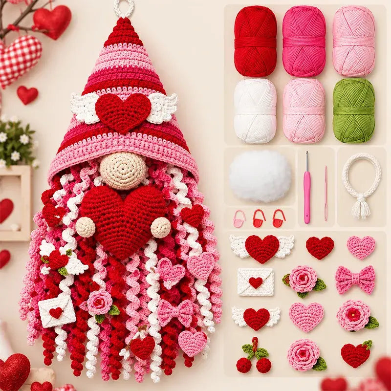 🔥 ¡Gran oferta! 🔥⏳ 🧶 Colección de kits DIY de colgadores para puerta en crochet 3D (temática estacional) | Incluye lanas a juego, relleno, accesorios e instrucciones paso a paso 💕