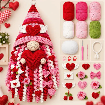 🔥 ¡Gran oferta! 🔥⏳ 🧶 Colección de kits DIY de colgadores para puerta en crochet 3D (temática estacional) | Incluye lanas a juego, relleno, accesorios e instrucciones paso a paso 💕
