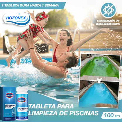 🔥Compra 2 y llévate 2 gratis🔥Tabletas limpiadoras para piscinas HOZONEX® (100 tabletas)