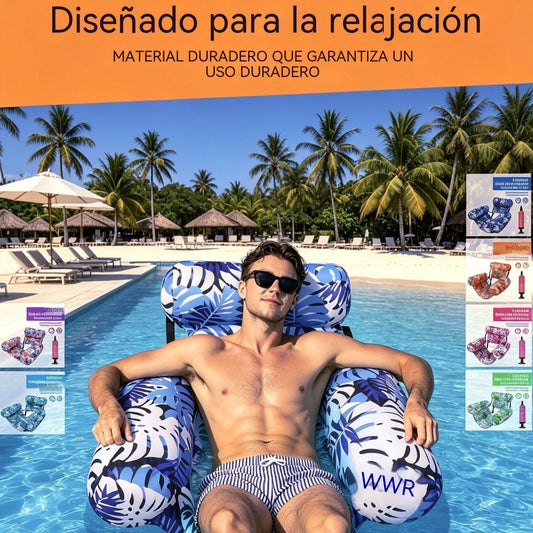 💦📢Sofá flotante plegable con respaldo