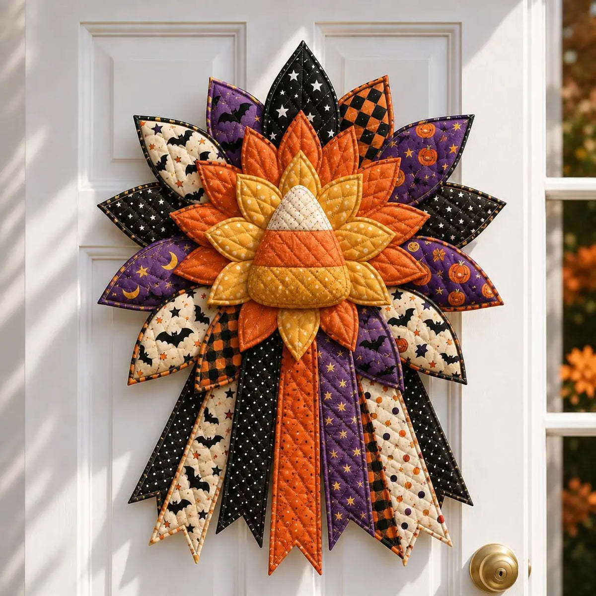🎃✨🎄 Kit de costura DIY: Lazo decorativo hecho a mano para puertas (Halloween y Navidad)