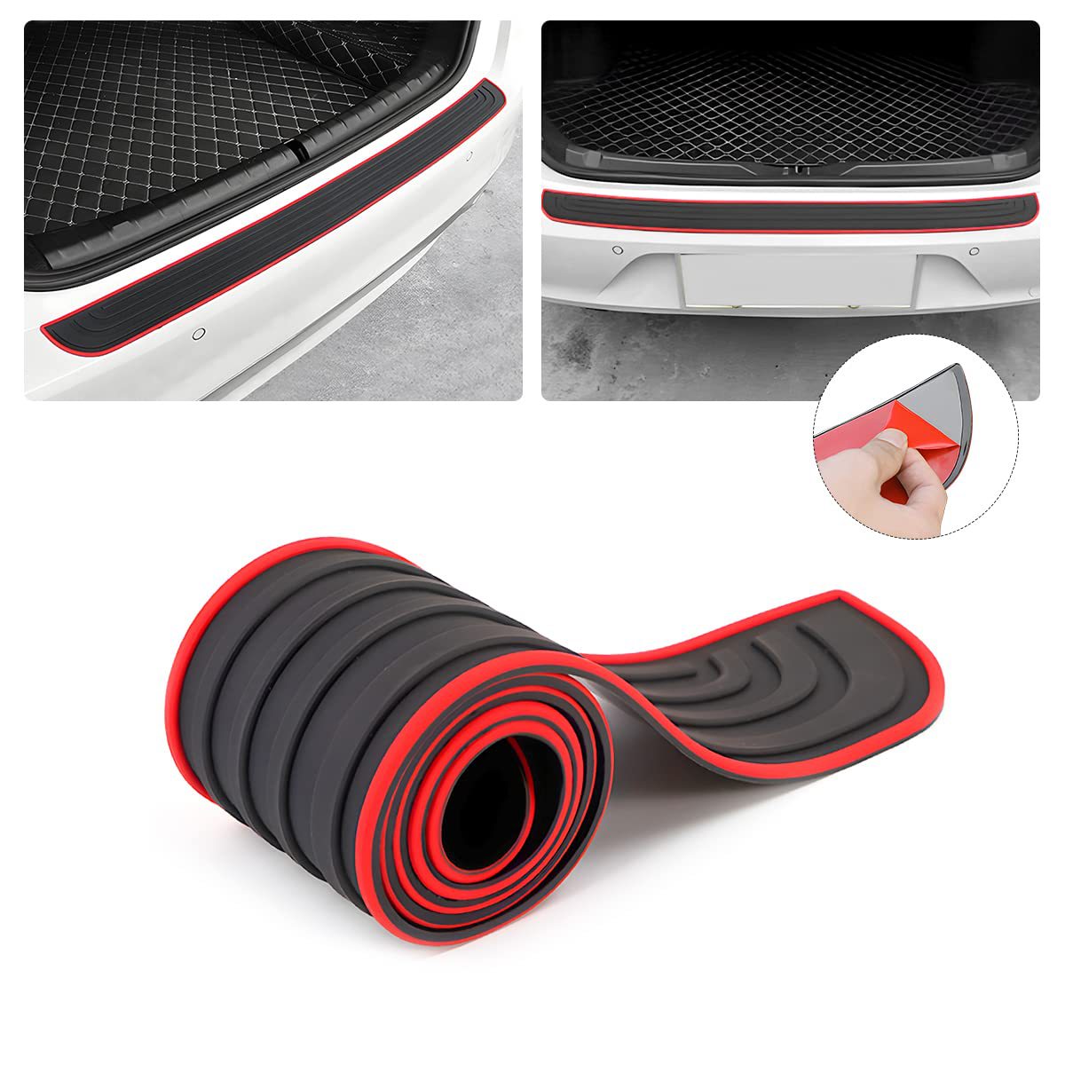 🚗🚗Tiras para maletero/umbral, pegatinas de protección para el coche, tiras de protección anticolisión y antirayaduras