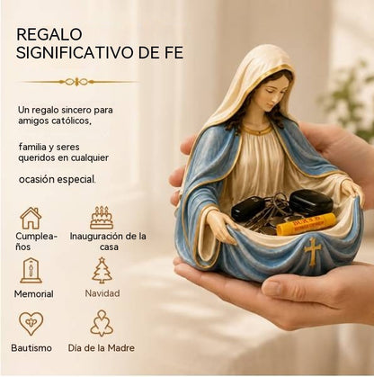 🔥 Último día: 50 % de descuento – Bandeja vaciabolsillos artesanal de la Virgen María